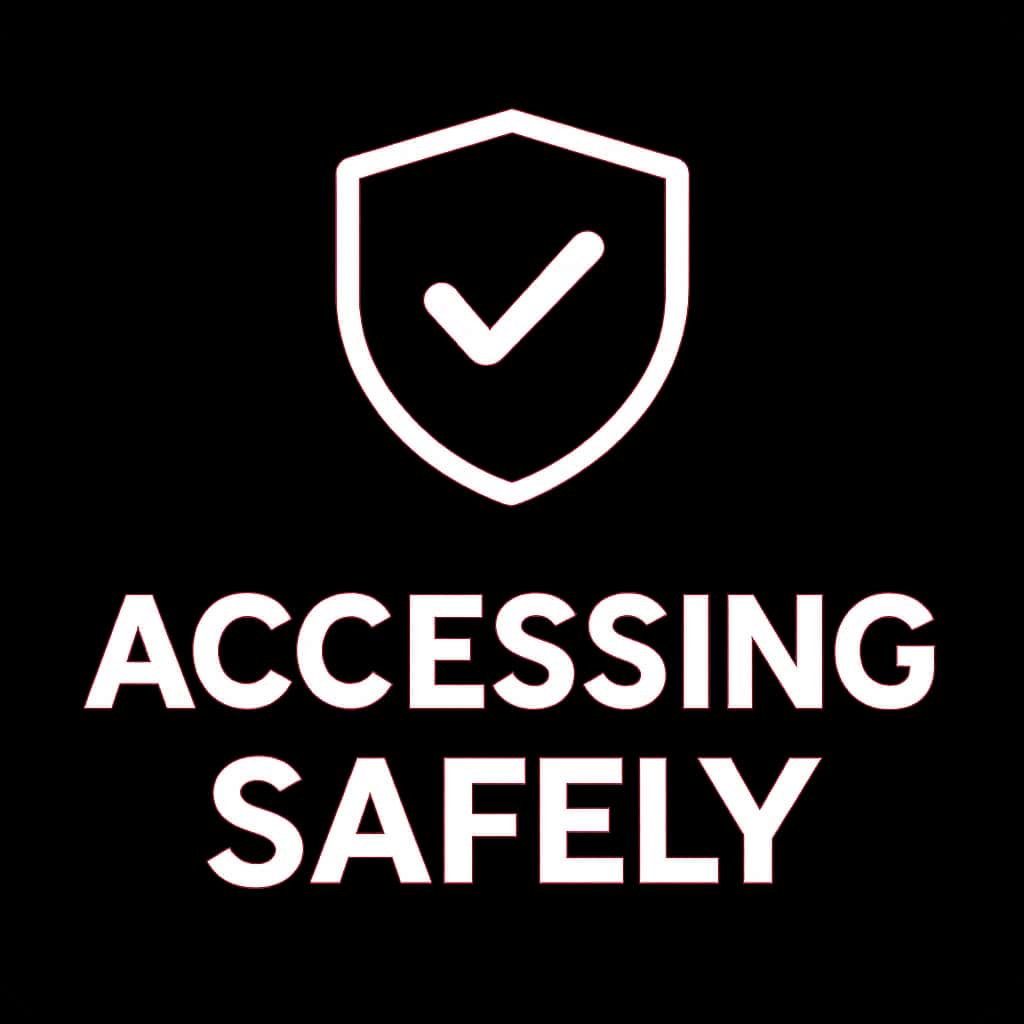 An icon representing accessing Daman Game Download safely.