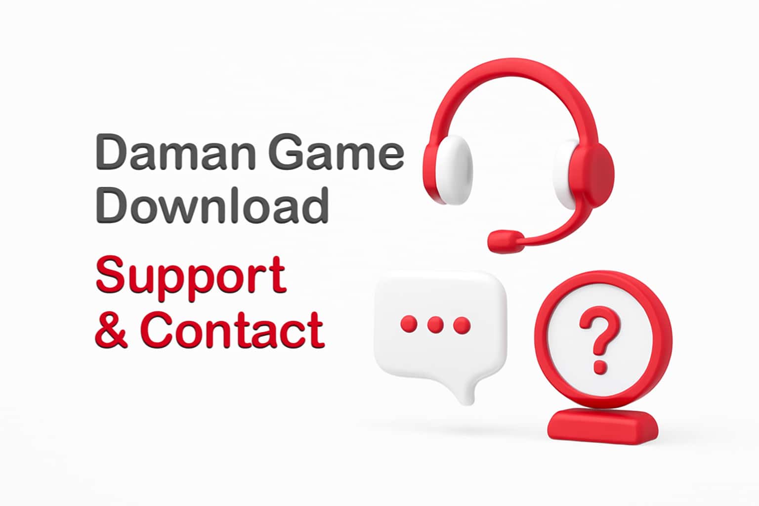 Daman Game Download Support & Contact Interface