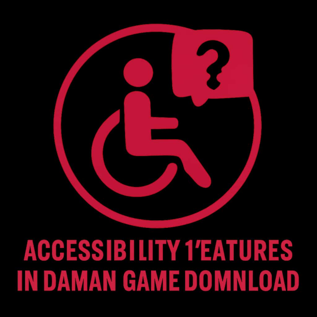 A badge representing accessibility features in Daman Game Download.