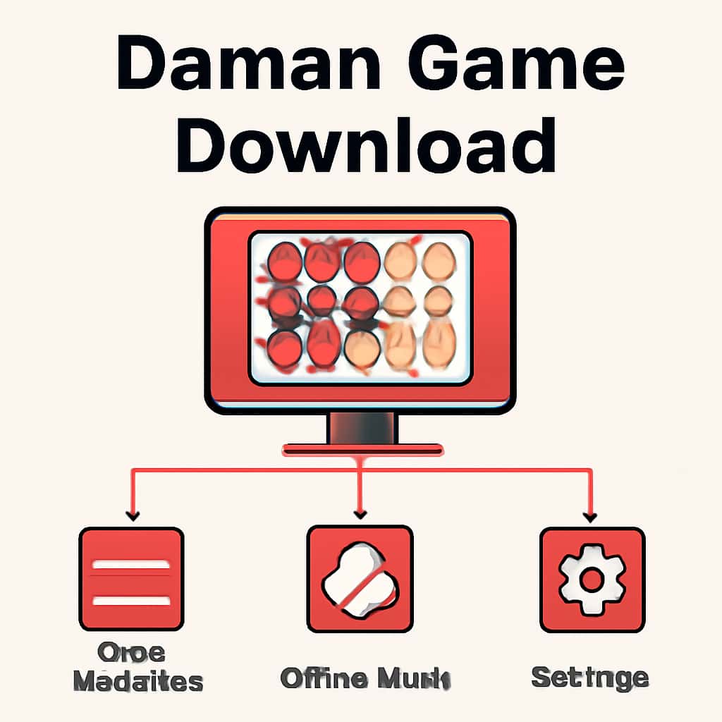 A diagram detailing the features of Daman Game Download.