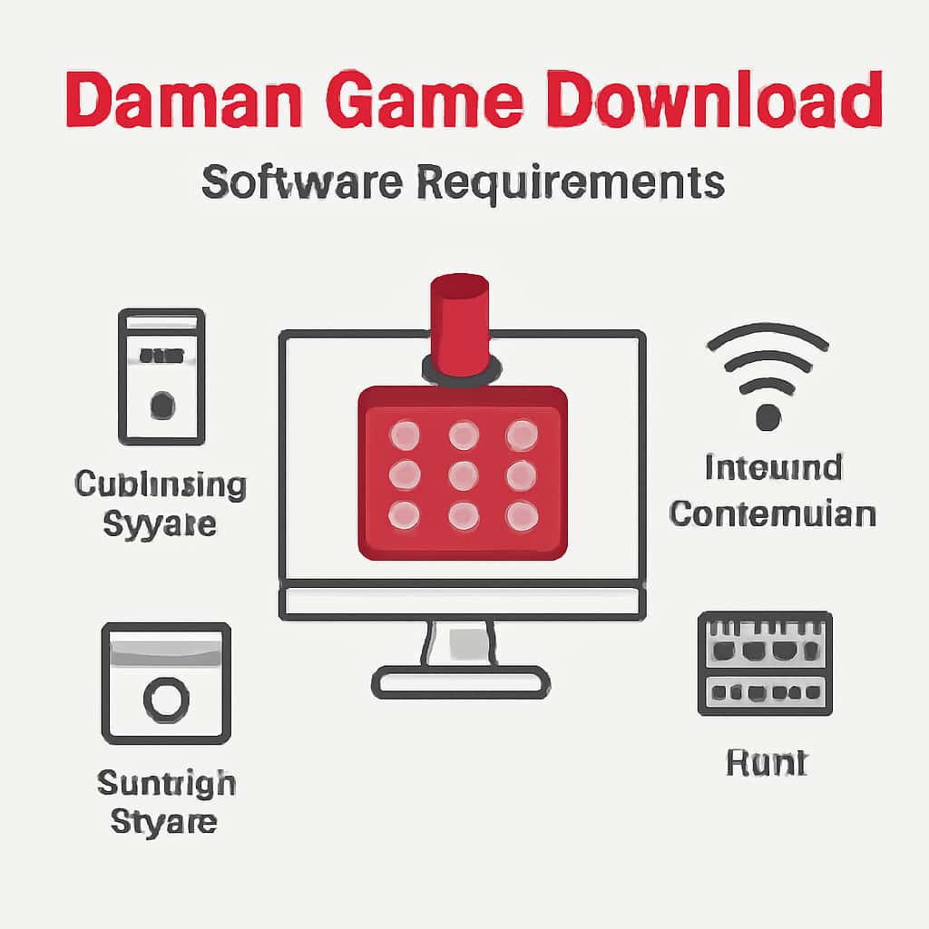 Diagram explaining software specifications for Daman Game Download