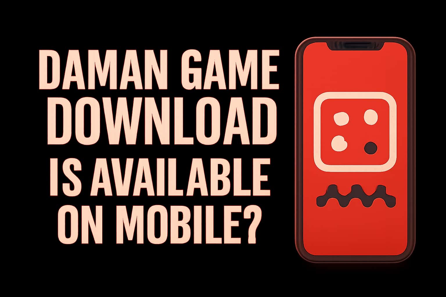 An informative graphic showing the Daman Game Download on mobile devices.