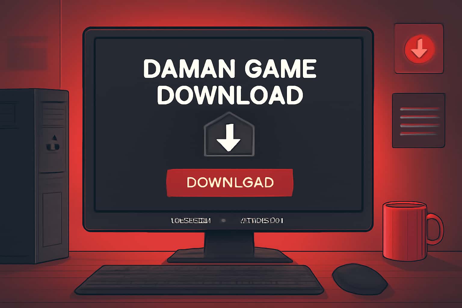 Informative scene showcasing Daman Game Download Update Archive.